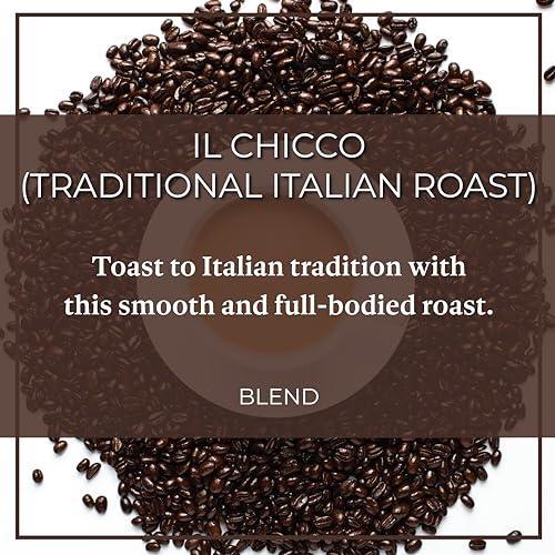 The Bean Organic Coffee Company, Organic Il Chicco (Traditional Italian Roast), Dark Roast, Whole Bean Coffee 5 Lb, 1 Bag, Certified Organic, Roasted in the USA - SHOP NO2CO2