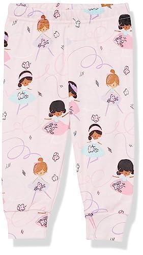 The Children's Place Baby Toddler Long Sleeve Top and Pants Snug Fit 100% Cotton 2 Piece Pajama Sleepwear Set, Ballet Girls, 0-3 Months - SHOP NO2CO2