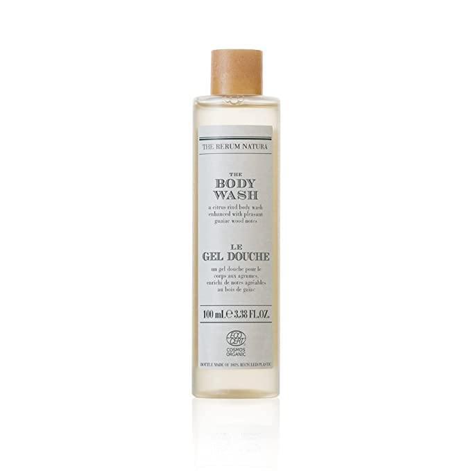 THE RERUM NATURA Organic Certified Body Wash with Citrus Rind and Enhanced with Guaiac Wood for Daily Hygiene- Made in Italy with 100% Recycled Bottle (3.38 Fl oz) - SHOP NO2CO2