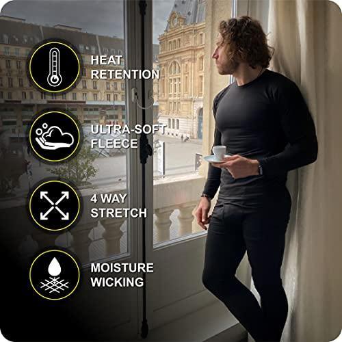 Thermajohn Long Johns Thermal Underwear for Men Fleece Lined Base Layer Set for Cold Weather - SHOP NO2CO2