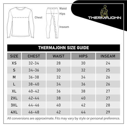 Thermajohn Long Johns Thermal Underwear for Men Fleece Lined Base Layer Set for Cold Weather - SHOP NO2CO2