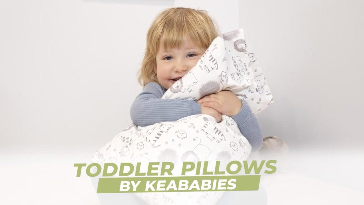 Toddler Pillow with Pillowcase - 10x18 My Little Dreamy Pillow, Organic Toddler Pillows for Sleeping, Kids Pillow, Small Pillows, Toddler Travel Pillows for Sleeping, Toddler Bed Pillows (Slumber) - SHOP NO2CO2