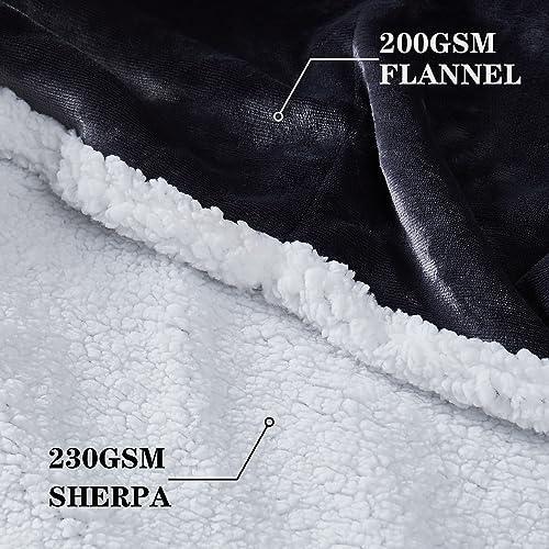 Topcee Oversized Wearable Blanket Sherpa Fleece Blanket Hoodie Comfortable Soft Warm Thick Big Hooded Sweatshirt Hoodie Blanket - Cozy and Fuzzy blanket Hoodie with Giant Pocket - Dark Grey - SHOP NO2CO2