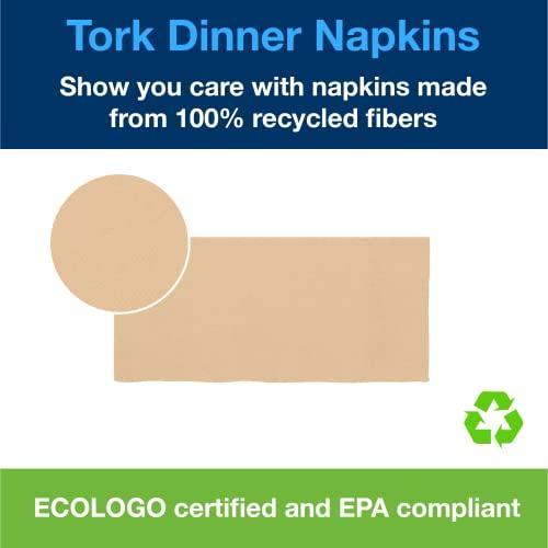 Tork Natural Dinner Napkin, 1/8 Fold 2-ply, 15" x 16.3", 24 x 126 napkins, 9935705 - SHOP NO2CO2