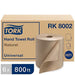 Tork Paper Hand Towel Roll Natural H21, Universal, 100% Recycled Fiber, 6 Rolls x 800 ft, RK8002 - SHOP NO2CO2