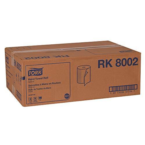 Tork Paper Hand Towel Roll Natural H21, Universal, 100% Recycled Fiber, 6 Rolls x 800 ft, RK8002 - SHOP NO2CO2