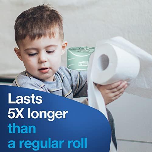 Tork Septic Safe Toilet Paper White, 100% Recycled, 2-ply, 500 Sheets per Roll, 96 Rolls - SHOP NO2CO2