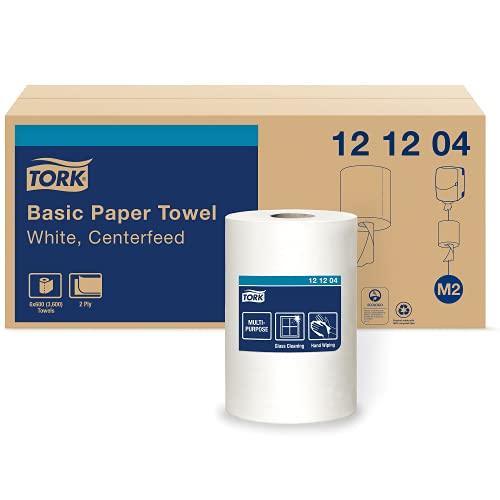 Tork Soft Centerfeed Hand Towel White M2, High Absorbency, 6 x 600 Sheets, 121204 - SHOP NO2CO2