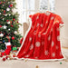 Touchat Red Sherpa Christmas Throw Blanket, Fuzzy Fluffy Soft Cozy Blanket, Fleece Flannel Plush Microfiber Blanket for Couch Bed Sofa (50" X 60",Snowflake) - SHOP NO2CO2