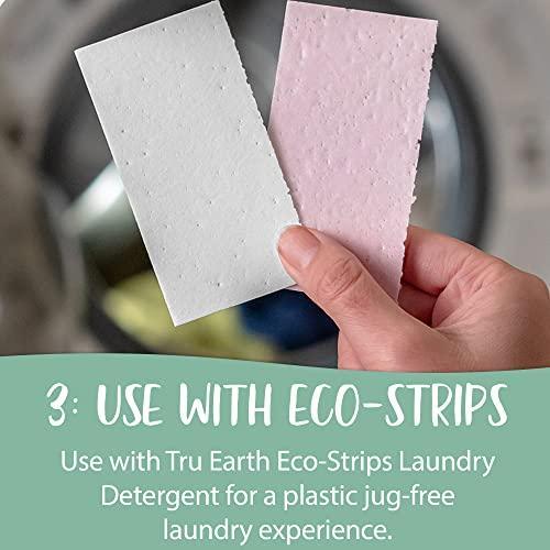 Tru Earth Fabric Softener Strips for Washing Machine, Alternative to Fabric Softener Liquid and Pods, Unscented Fragrance Free, Up to 64 Loads Per 32-Count - SHOP NO2CO2