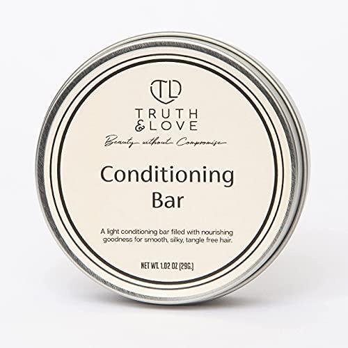 Truth & Love Beauty Peppermint Hydrating and Moisturizing Conditioning Bar - Sustainable, Plastic Free, Eco-Friendly, Cruelty Free, Organic Natural Ingredients, Zero Waste. 1.02oz. - SHOP NO2CO2