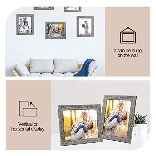 TWING 8 X 10 Picture Frames Set of 6, Rustic Grey Farmhouse Collage Photo Frames Gallery Wall Frame Set for Table Top and Wall Display - SHOP NO2CO2