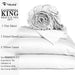 URBANHUT 100% Egyptian Cotton Sheets - 1000 Thread Count California King White Sheet Set (4Pc), Long Staple Cotton Sheets, All Season Sateen Weave, Luxury Hotel Calking Bedsheets,16" Deep Pocket - SHOP NO2CO2