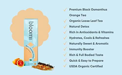 USDA Organic - Tea With Tea Cup Environment Friendly - 20 Cups of Delicious Tea On the Go or At Home (Black Osmanthus Orange) - SHOP NO2CO2