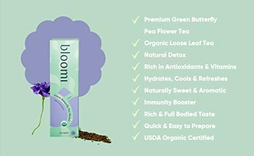 USDA Organic - Tea With Tea Cup Environment Friendly - 20 Cups of Delicious Tea On the Go or At Home (Green Butterfly Pea Flower) - SHOP NO2CO2