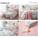 VClife Twin Floral Duvet Cover - Shabby Chic Blue Pink Aesthetic Duvet Cover Sets, Soft Breathable Cotton 3 Pieces with Zipper Closure, Fade Resistant, Easy Care - 1 Duvet Cover and 2 Pillowcases - SHOP NO2CO2