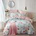 VClife Twin Floral Duvet Cover - Shabby Chic Blue Pink Aesthetic Duvet Cover Sets, Soft Breathable Cotton 3 Pieces with Zipper Closure, Fade Resistant, Easy Care - 1 Duvet Cover and 2 Pillowcases - SHOP NO2CO2