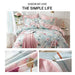 VClife Twin Floral Duvet Cover - Shabby Chic Blue Pink Aesthetic Duvet Cover Sets, Soft Breathable Cotton 3 Pieces with Zipper Closure, Fade Resistant, Easy Care - 1 Duvet Cover and 2 Pillowcases - SHOP NO2CO2