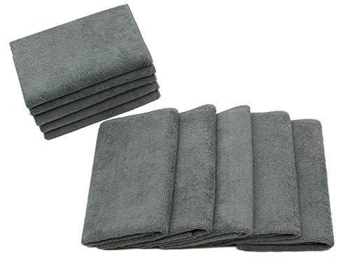 VeraSong Microfiber Dish Cloths Ultra Absorbent Kitchen Dish Rags for Washing Dishes Fast Drying Cleaning Cloth 12InchX12Inch 10 Pack Gray - SHOP NO2CO2