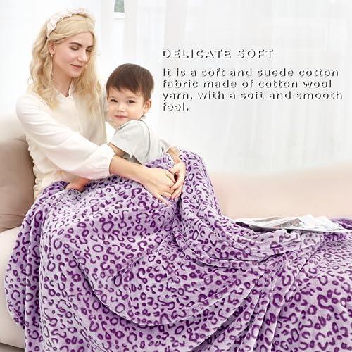 Warm Blanket Purple Lightweight Blanket Soft Throw Blankets for Bed - SHOP NO2CO2