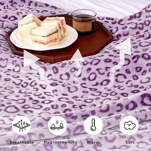 Warm Blanket Purple Lightweight Blanket Soft Throw Blankets for Bed - SHOP NO2CO2