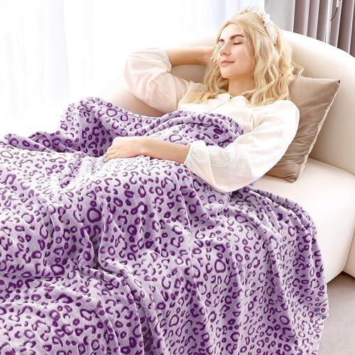 Warm Blanket Purple Lightweight Blanket Soft Throw Blankets for Bed - SHOP NO2CO2