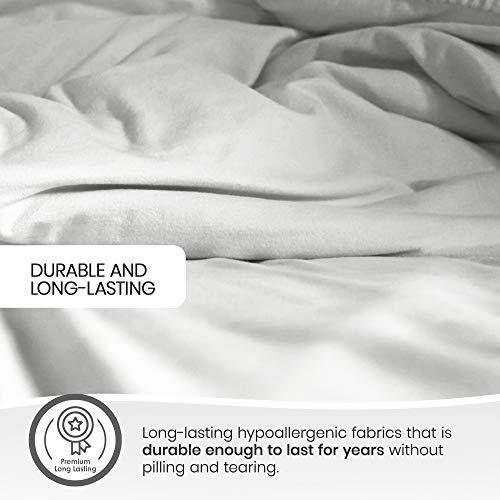 Whisper Organics - GOTS Certified 100% Organic Cotton Flannel Sheet Set - 170 Gram Thick, Brushed for Extra Soft and Cozy Sheets (White, Queen) - SHOP NO2CO2