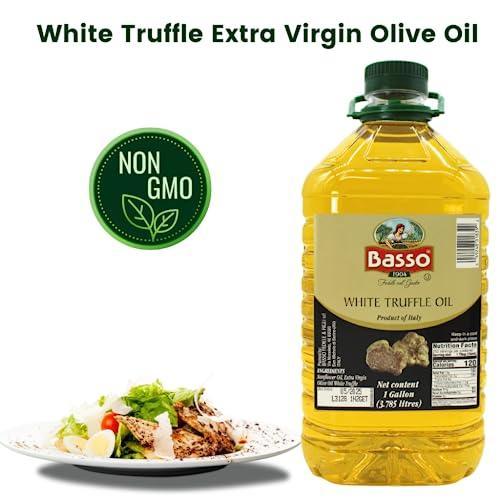 White Truffle Oil, Bulk, 1 Gallon (3.785 liters), Product of Italy, Non-GMO, Foodservice White Truffle Oil, Basso 1904 - SHOP NO2CO2