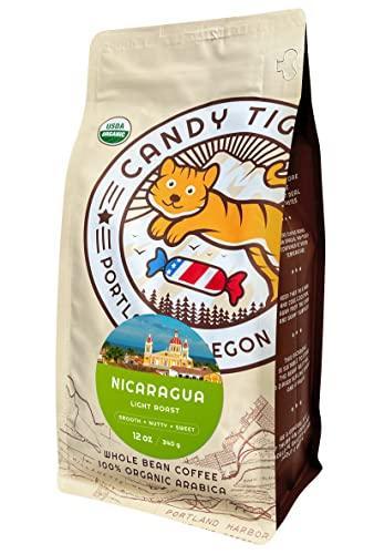 Whole Bean Coffee - Organic - Low Acid - Light Roast - Single Origin - 100% Arabica - Nicaraguan Coffee Beans. Direct Trade - Shade-grown - Gourmet Coffee - 12 oz - SHOP NO2CO2