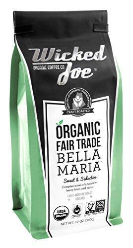 Wicked Joe Coffee Bella Maria Ground, 12 oz, Light Green - SHOP NO2CO2