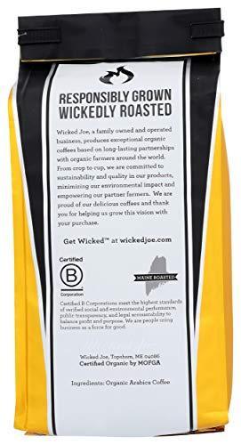 Wicked Joe Organic Coffee Breakfast Blend Whole Bean, 12 Ounce - SHOP NO2CO2