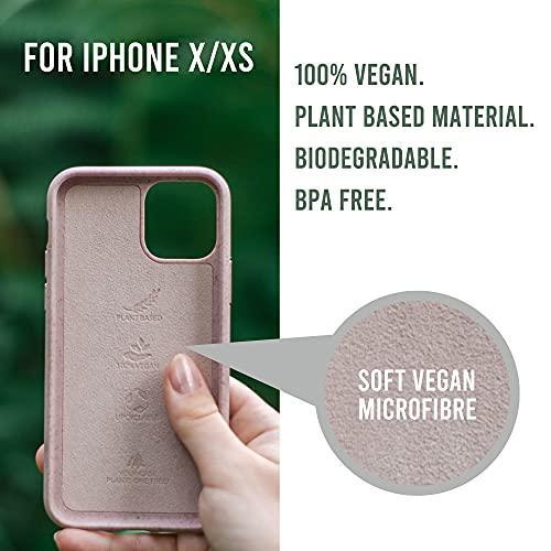 WOODCESSORIES - Phone Case for iPhone X Case Pink, iPhone Xs Case Pink - Ecofriendly, Made of Plants - SHOP NO2CO2