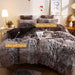 XeGe Plush Shaggy Duvet Cover, Luxury Ultra Soft Crystal Velvet Fuzzy Bedding 1PC(1 Faux Fur Duvet Cover), Fluffy Furry Comforter Cover with Zipper Closure (Queen, Chocolate Ombre) - SHOP NO2CO2