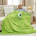 XTHHOA Kids Mike Wazowski Blanket 3D Cartoon Embroidered Sherpa Blanket Plush Warm for Boys Girls (Mike Wazowski, (50"X60")) - SHOP NO2CO2