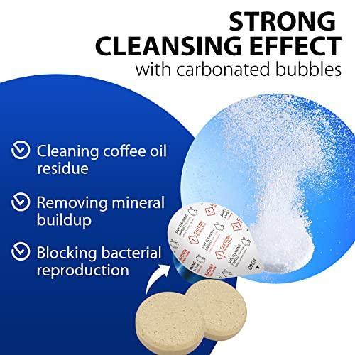 Yegee Powerful Vertuo Cleaning Pods and Capsules Cleaner Kit - for Coffee Machines - Made from 100% Plant-Based 1st Grade Formula - Includes 6 Cleaning Capsules Only Compatible with Vertuo - SHOP NO2CO2