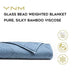 YnM Bamboo Weighted Blanket — 100% Natural Viscose Derived from Bamboo Oeko-Tex Certified Material (Blue Grey, 60"x80" 25lbs), Suit for One Person(~240lb) Use on Queen/King Bed - SHOP NO2CO2