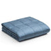 YnM Bamboo Weighted Blanket — 100% Natural Viscose Derived from Bamboo Oeko-Tex Certified Material (Blue Grey, 60"x80" 25lbs), Suit for One Person(~240lb) Use on Queen/King Bed - SHOP NO2CO2