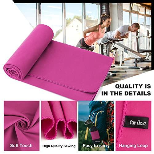 Your Choice Microfiber Travel Towel, Fast Drying Towel for Camping, Travel, Beach, Gym, Backpacking, Sports and Swimming. Sweat Absorbent, Lightweight and Ultra Compact - SHOP NO2CO2