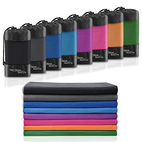 Your Choice Microfiber Travel Towel, Fast Drying Towel for Camping, Travel, Beach, Gym, Backpacking, Sports and Swimming. Sweat Absorbent, Lightweight and Ultra Compact - SHOP NO2CO2