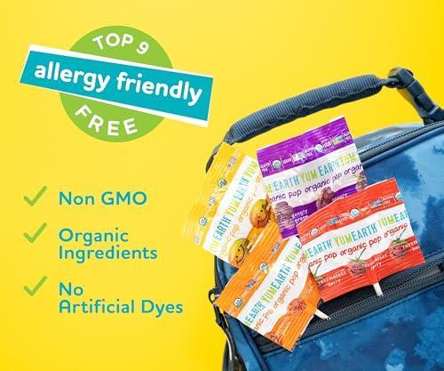 YumEarth Organic Vitamin C Lollipops Variety Pack - Fruit Flavored Natural Hard Candy Suckers, Gluten-Free Lollipops for Kids - Allergy Friendly, Non-GMO, Vegan, No Artificial Flavors or Dyes - 250 Count - SHOP NO2CO2