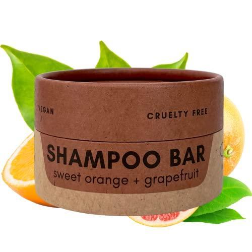 Zero Waste MVMT Shampoo Bar | Sweet Orange + Grapefruit | Eco-friendly Shampoo with Travel Container | Natural Salon Quality Shampoo, Zero Waste & Plastic Free - SHOP NO2CO2