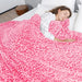 ZHIKU Blanket Pink Throw Soft Fleece Blankets Throw Blanket Lightweight 50"×60" - SHOP NO2CO2