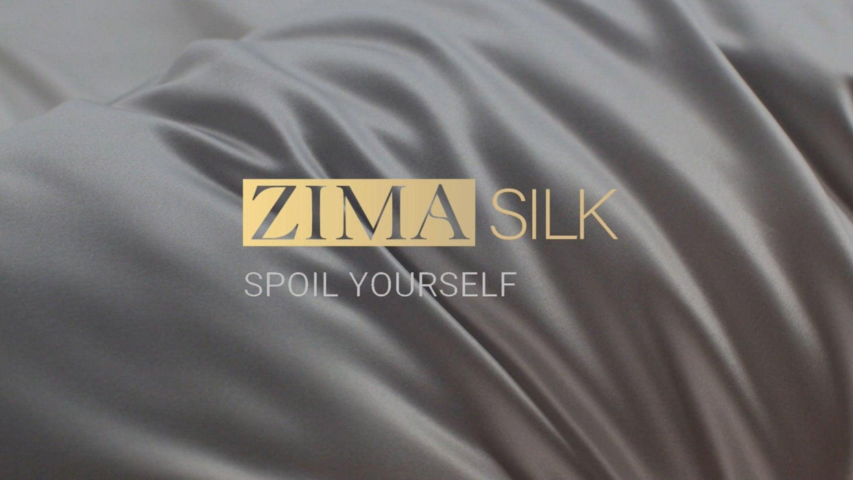 ZIMASILK 22 Momme 100% Pure Mulberry Silk Pillowcase for Hair and Skin - Upgraded Real Grade 6A Silk - Durable, Soft & Anti-Aging (Standard 20''x26''Light Grey) - SHOP NO2CO2