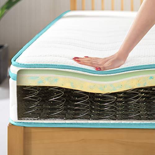 ZINUS 8 Inch Memory Foam Spring Hybrid Mattress / Euro Top Innerspring Mattress / Green Tea-Infused Foam / CertiPUR-US Certified / Mattress-in-a-Box, Full - SHOP NO2CO2